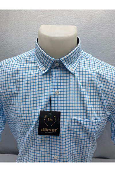 dikser Чоловіча сорочка з короткими рукавами в клітинку