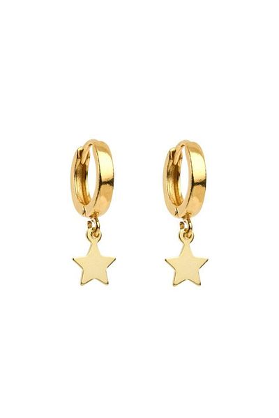 ohmygod jewelry Gold Plated Silver Earrings, 3 Cm – Alexander