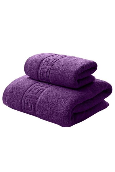 NufJoy Set 2 Prosoape 100 % Bumbac, 500 g/m², 1 Prosop de baie 70x140 cm si 1 Prosop de maini 50x90 cm