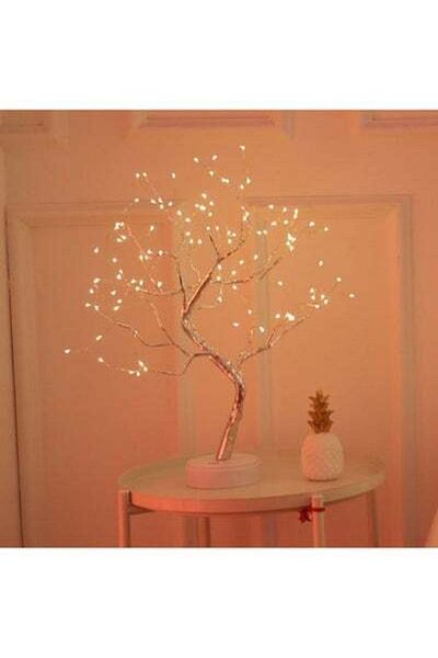 HALAMODO LED Tree With Touching Switch Button White/Silver 33x4x17cm