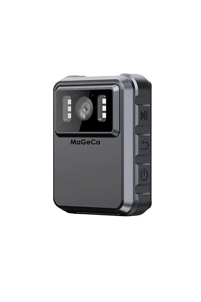 MaGeCa Body Camera ®, Wireless Body Camera, 2k Resolution, 2 Inch Display, Nightvision Ir