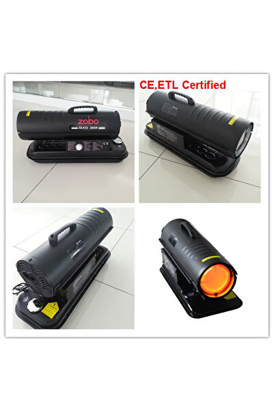 GÜMRÜK BEY ZOBO ZB-K45 Dizel Motorlu Taşınabilir Sera Fabrika İş Yeri Ortam Isıtıcı Endüstriyel Isıtma Makinesi