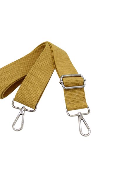 Anatolia Yellow Cotton Adjustable Shoulder Handbag Strap