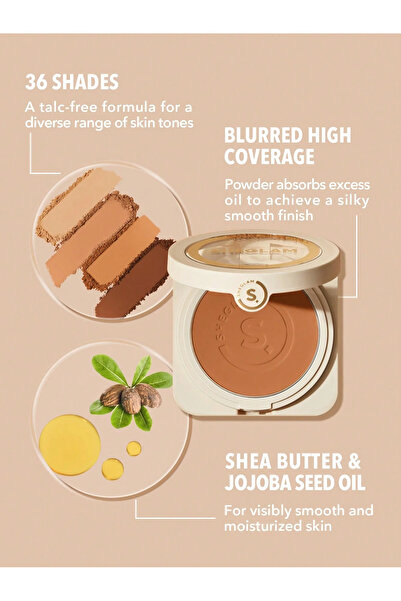 SHEGLAM Skin-Focus High Coverage Powder Foundation-Porcelain