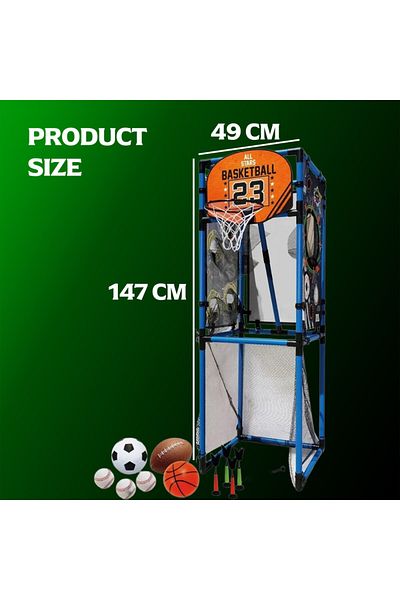 Graffic Giraffe 5 in 1 Multi Game Table,Combination of Sports Arcade Set for Home - 58 inches