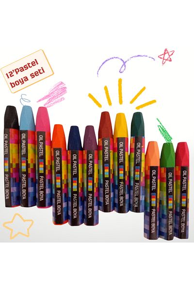 booddie Pastel Paint Set 12 Colors