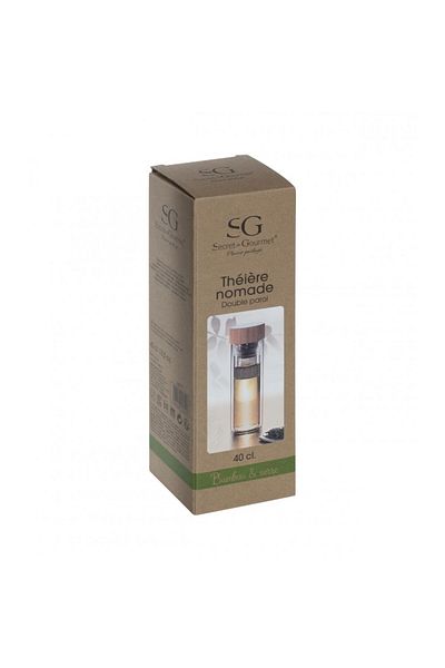 Secret de Gourmet Recipient pentru infuzor de ceai Nomade, sticlă borosilicată, 400 ml, 7,3 x 23 cm