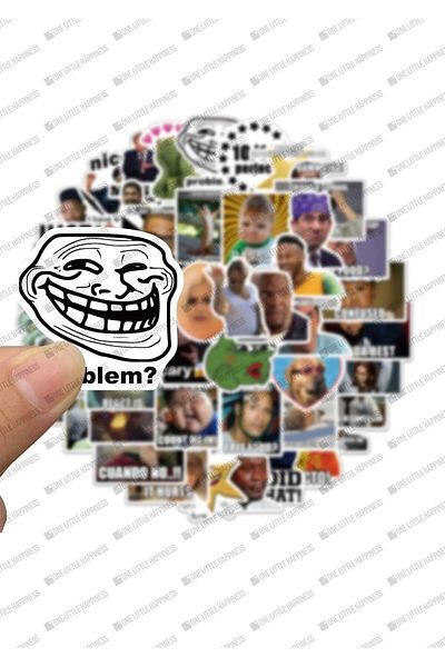 One Little Happiness Funny Mem Sticker 1St Series Laptop Notebook Phone Case Sticker Set