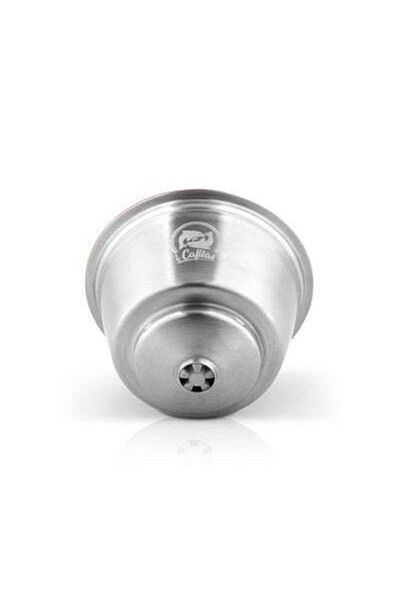 HALAMODO Reusable Stainless Steel Milk Foam Pod With Spoon And Brush Silver/Red