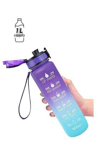 HALAMODO Sports Water Bottle Multicolour 1Liters
