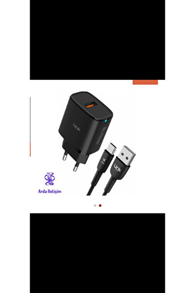 ARDA İLETİŞİM Linktech C303 18w Auto Id Type-c Kablolu Şarj Aleti Set