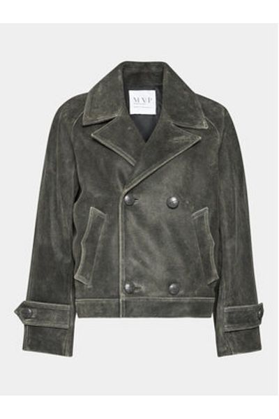 Mvp Wardrobe Women's Faux Leather Jacket MVPI3CP152.0PELLE Gray