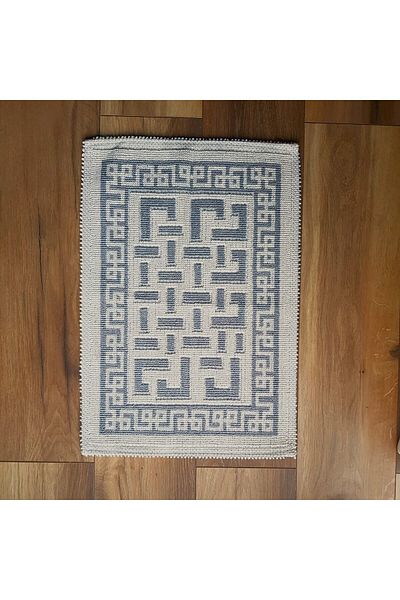 Kotonia Home Entrance decorative rug - woven - Loops, 100% cotton, 40x60cm, grey 01