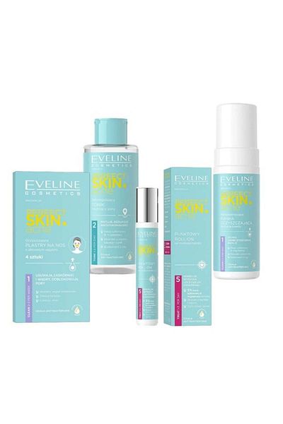 Eveline Cosmetics Set cadou acnee Rollon Blemish Solution 15 ml, Seborregulator 200 ml, Peeling 150 ml