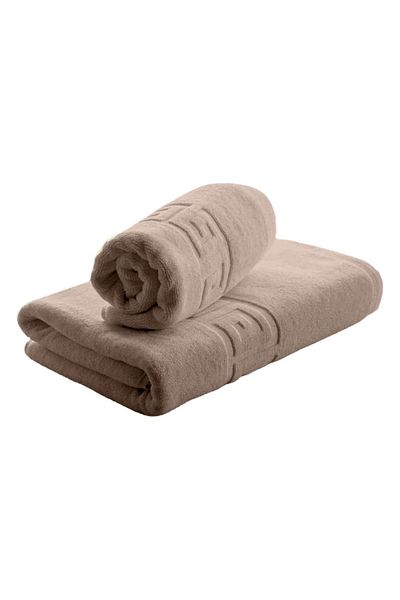 NufJoy Set of 2 Towels 100% Cotton, 500 g/m², 1 Bath Towel 70x140 cm and 1 Hand Towel 50x90 cm