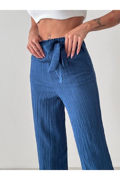 OYERGA MODA Women's Comfortable Pants with Waist Belt