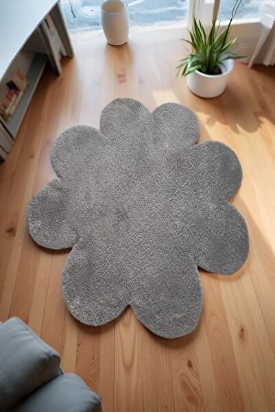 KEVLİNE Dekoratif Papatya Kaymaz Taban Halı Çocuk Odası