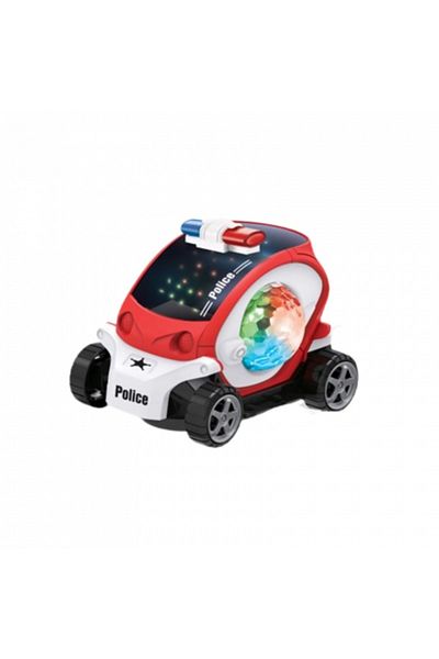 rexa 3D Police Car – Musical Toy Car with Flashing Lights for Kids