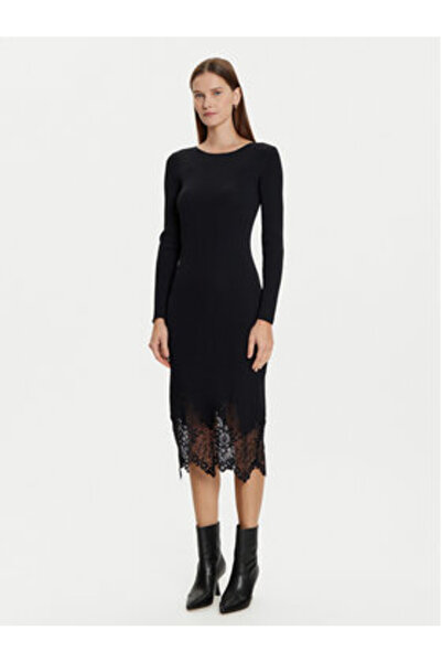 Morgan Rochie tricotată pentru femei 242-RMSIKA neagră