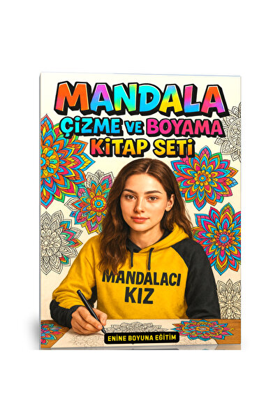 EBE Enine Boyuna Eğitim Mandala Drawing and Coloring Book Set (3 Books)