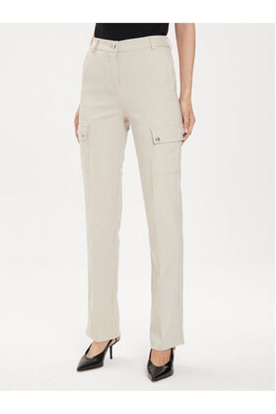 Morgan Pantaloni din material textil pentru femei 241-PAZZA.F bej