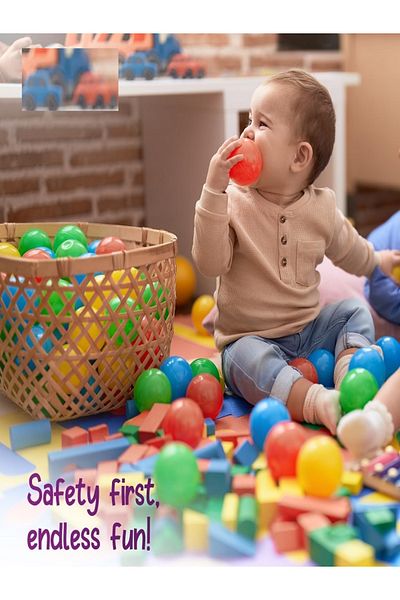 rexa Balls for Baby | 50 Pc Plastic Play Balls 7cm