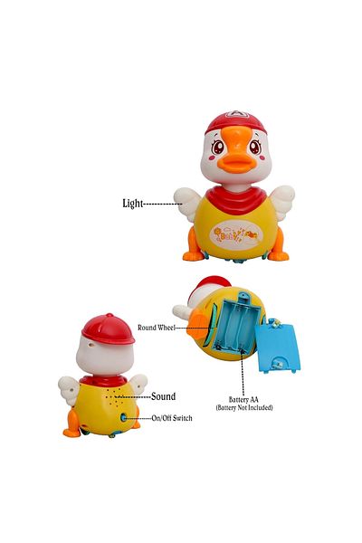rexa 360 Degree Rotation Running Dance Duck Toy
