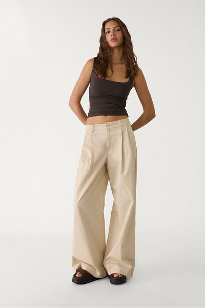 Stradivarius Tank top with a square-cut neckline