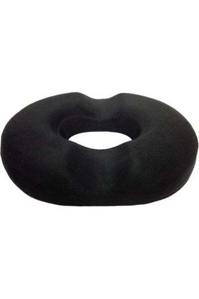 HALAMODO Medical Hemorrhoids Treatment Ring Donut Tailbone Cushion Polyester Black 38x45x26cm