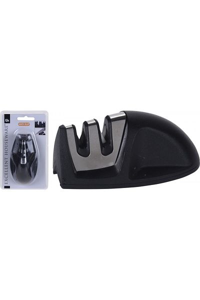 Excellent Houseware EH knife sharpener, 2 levels, 9.5 x 5 x 4.5 cm