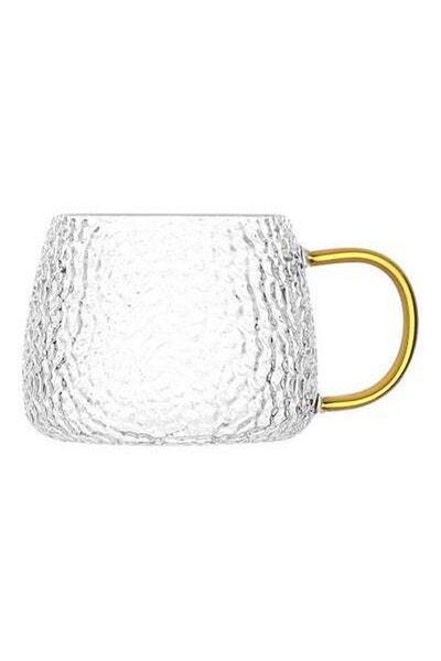 HALAMODO Hammer Glass Pineapple Cup Clear/Gold 12x8cm