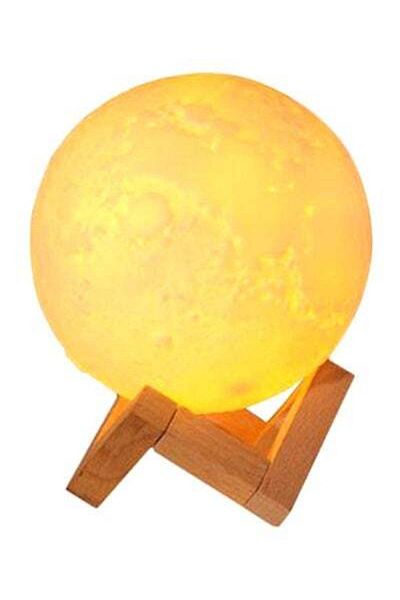 HALAMODO 3D Moon Lamp Humidifier 2W Yellow