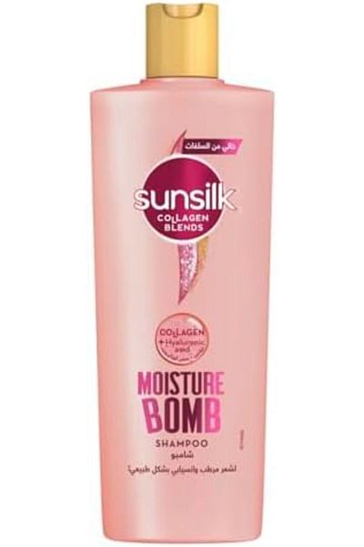 Sunsilk Collagen Blends Moisture Bomb Shampoo 350ml – For Dry Hair with Collagen & Hyaluronic Acid