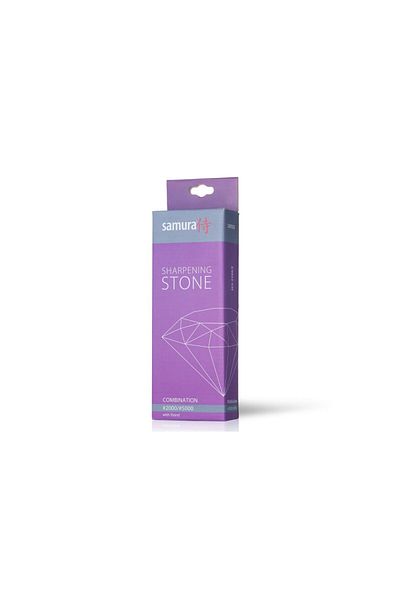 Samura Knife Sharpening Stone, Grit 2000/5000, With Holder