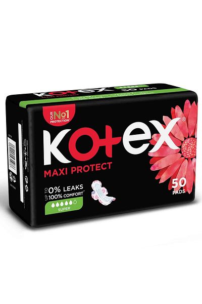 Kotex Maxi Protect Thick Super Size Sanitary Pads with Wings 50pcs