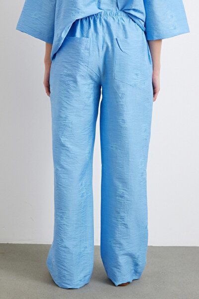 Never more Casual Trousers with Back Pocket Blue