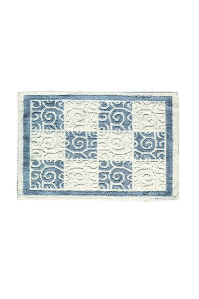 Kotonia Home Entrance decorative rug - woven - Loops, 100% cotton, 40x60cm, grey 04