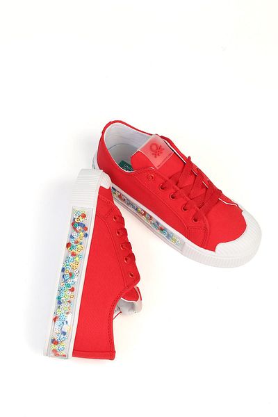 Benetton ® |   Candy Smile Red Children's Sports Shoes Bn-32124