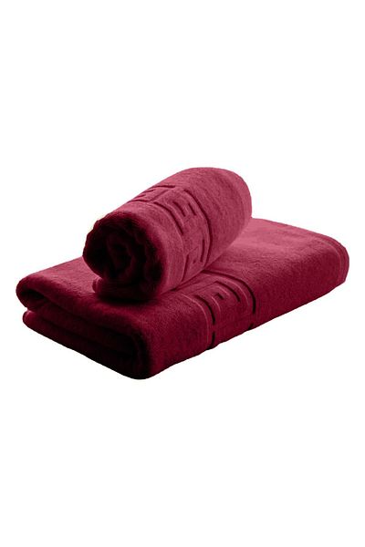 NufJoy Set of 2 Towels 100% Cotton, 500 g/m², 1 Bath Towel 70x140 cm and 1 Hand Towel 50x90 cm