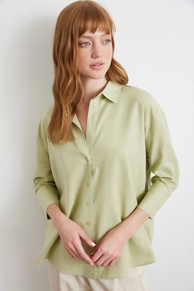 Never more Slit Fakir Sleeve Shirt Mint