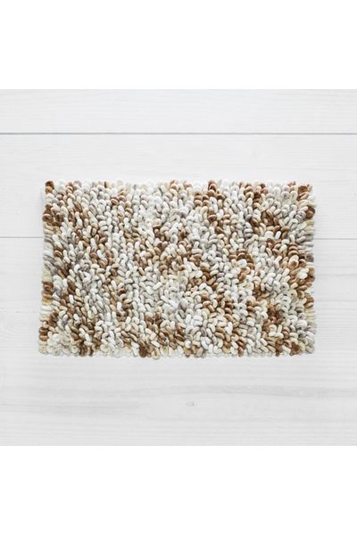 HomeVibes Covoras baie LOOPIE 60x90 cm brown