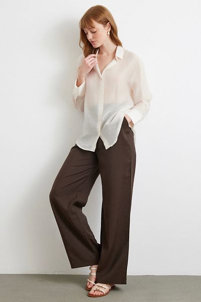 Never more Thin Modal Shirt Ecru