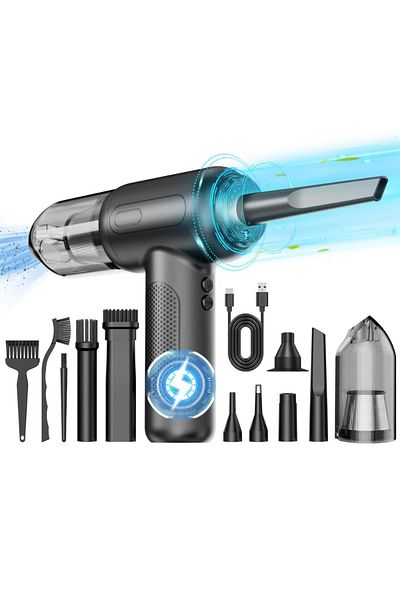 MaGeCa Suflanta Aer Si Aspirator ® 2 In 1, Fara Fir, Lanterna Led, Incarcare Usb-c, 68 W