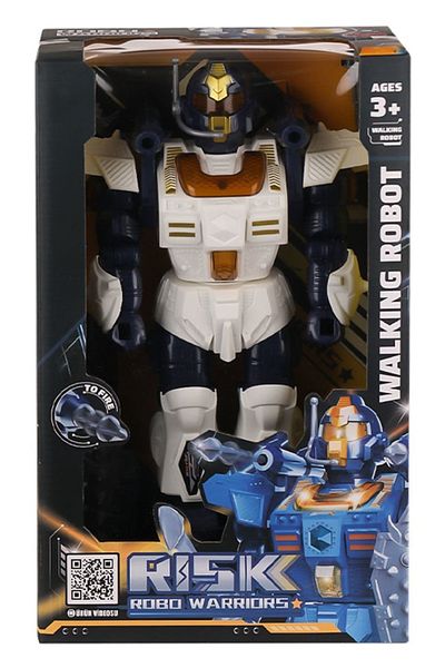 CToys Warrior White Robot with Light, Sound and Rocket Launcher 6051