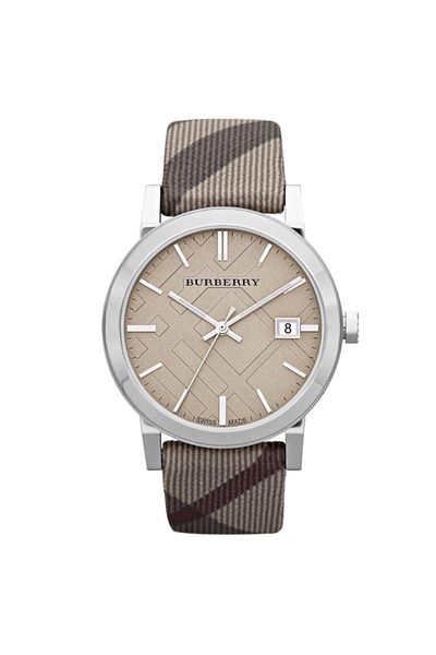 BURBERRY Women’s Analogue Quartz Movement Watch with Stainless Steel Case and Textile Bracelet