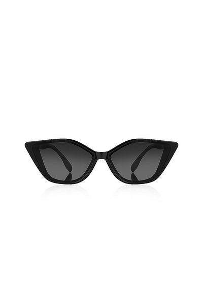 Kinary Bright Black Unisex Sunglasses - 1027