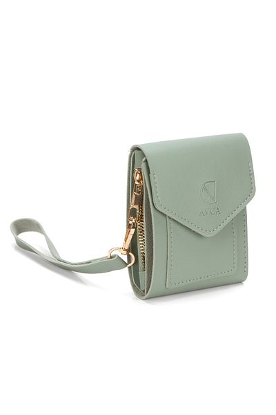 Av A Dos Mini Women's Wallet with Hand Wrist Strap Cash Coin Compartment Wallet