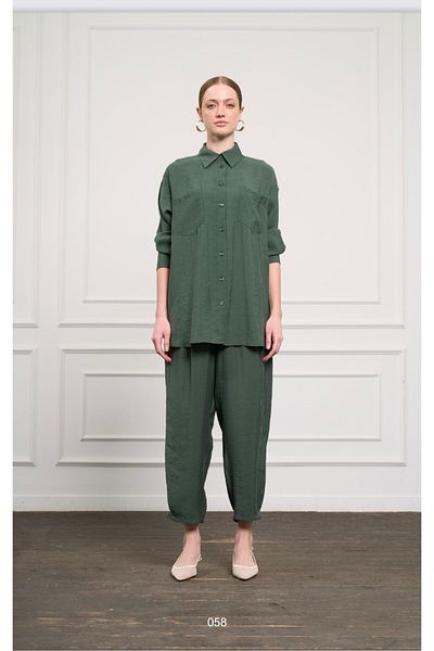 Nuss 1046 Double Pocket Detailed Trouser Suit