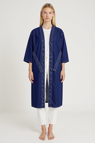 ENZİM JEANS Kimono din denim pentru femei