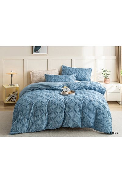 Casa New Concept Summer Bed Linen, 4 Pieces, Fitted Sheet, Microfiber Material